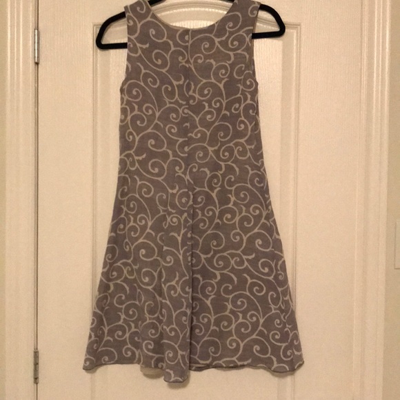 M0851 linen cotton blend dress - Picture 2 of 5